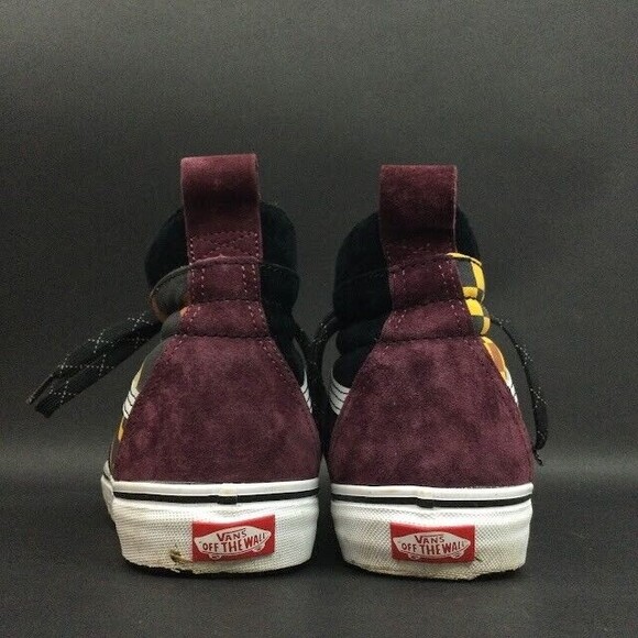 Vans OTW-HEIQ Eco Dry Dupont-Men\'s Sz 10-Black/Maroon/Brown Hi-Top Shoes- 721356 main image 5